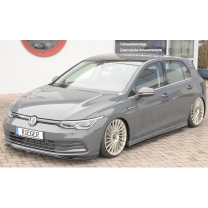 Rieger spoiler pod boční práh mont. strana levá pro Seat Leon Cupra 5F 5-dvéř., 01/17-, plast ABS lakovaný do černé lesklé barvy