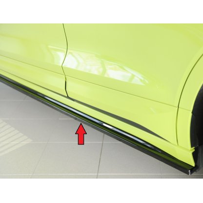Rieger spoiler pod boční práh mont. strana levá pro Škoda Enyaq iV RS SUV (5AZ), 07/21-, plast ABS lakovaný do černé lesklé barvy
