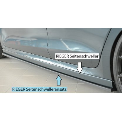 Rieger spoiler pod boční práh mont. strana levá pro Škoda Octavia RS NX combi, r.v. 07/20-, plast ABS bez povrchové úpravy