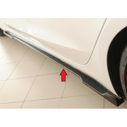 Rieger spoiler pod boční práh mont. strana levá pro Tesla Model 3 003, 06/18-, plast ABS lakovaný do černé lesklé barvy