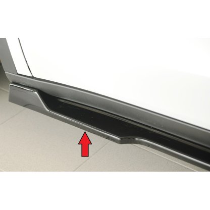 Rieger spoiler pod boční práh mont. strana levá pro Tesla Model Y 003, 03/20-, plast ABS lakovaný do černé lesklé barvy