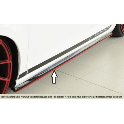 Rieger spoiler pod boční práh mont. strana levá pro Volkswagen Golf 7 GTI Clubsport, R, R-Line 3-dvéř., 5-dvéř. po faceliftu, r.v. 02/16-, 02/17-, plast ABS bez povrchové úpravy