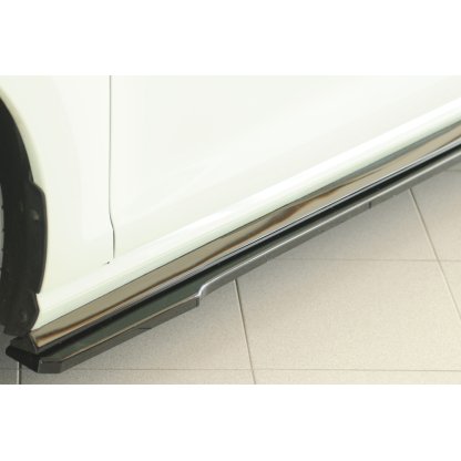 Rieger spoiler pod boční práh mont. strana levá pro Volkswagen Golf 7 R-Line 3-dvéř., 02/17-, plast ABS lakovaný do černé lesklé barvy