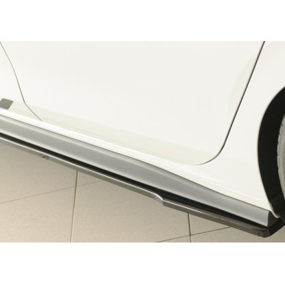 Rieger spoiler pod boční práh mont. strana levá pro Volkswagen Golf 8 GTI Clubsport 5-dvéř., 10/20-, plast ABS lakovaný do černé lesklé barvy