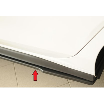 Rieger spoiler pod boční práh mont. strana levá pro Volkswagen Golf 8 GTI Clubsport 5-dvéř., r.v. 10/20-, plast ABS bez povrchové úpravy