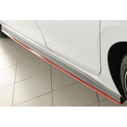 Rieger spoiler pod boční práh mont. strana levá pro Volkswagen Golf 8 GTI Clubsport 5-dvéř., r.v. 10/20-, plast ABS bez povrchové úpravy, pro originální boční prahy