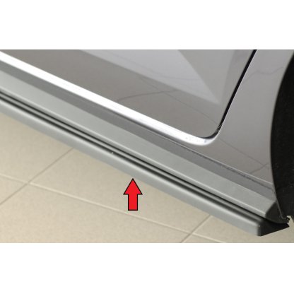 Rieger spoiler pod boční práh mont. strana levá pro Volkswagen Polo AW 5-dvéř., r.v. 06/21-, plast ABS bez povrchové úpravy