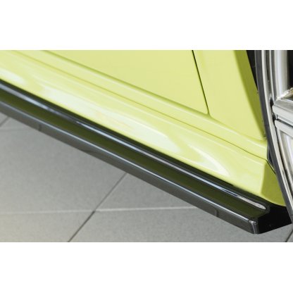 Rieger spoiler pod boční práh mont. strana pravá pro Audi A3 S3 8V 5-dvéř. (sportback 8VA) vč. faceliftu, 05/13-08/16, 09/16-, plast ABS lakovaný do černé lesklé barvy