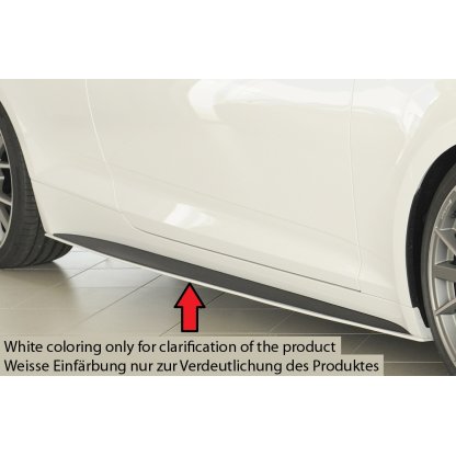Rieger spoiler pod boční práh mont. strana pravá pro Audi A5 S5 B9, F5 kabriolet, kupé před faceliftem, r.v. 11/16-12/19, plast ABS bez povrchové úpravy