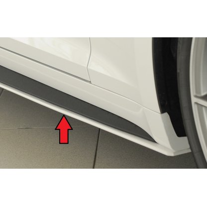 Rieger spoiler pod boční práh mont. strana pravá pro Audi A5 S5 B9, F5 kabriolet, kupé před faceliftem, r.v. 11/16-12/19, plast ABS bez povrchové úpravy