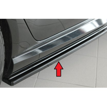 Rieger spoiler pod boční práh mont. strana pravá pro Audi RS3 8V 5-dvéř. (sportback 8VA / 8VF), 02/17-, plast ABS lakovaný do černé lesklé barvy