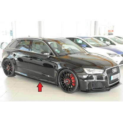 Rieger spoiler pod boční práh mont. strana pravá pro Audi RS3 8V 5-dvéř. (sportback 8VA / 8VF), r.v. 02/17-, plast ABS bez povrchové úpravy