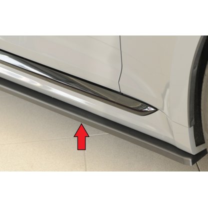 Rieger spoiler pod boční práh mont. strana pravá pro Audi RS5 B9, F5 kupé, r.v. 03/17-02/20, plast ABS bez povrchové úpravy