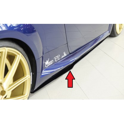 Rieger spoiler pod boční práh mont. strana pravá pro Audi TTS 8J-FV, 8S kupé, roadster před faceliftem, r.v. 07/14-08/18, plast ABS bez povrchové úpravy