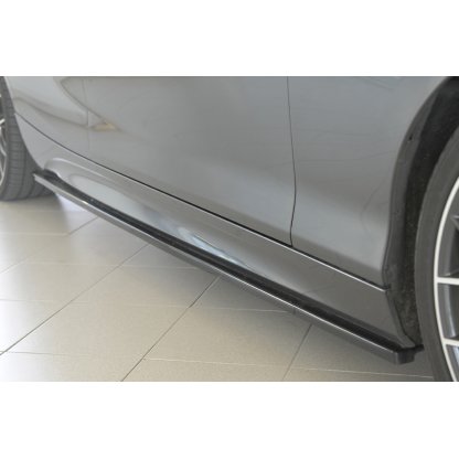 Rieger spoiler pod boční práh mont. strana pravá pro BMW řada 1 F20 sedan / 4-dvéř. vč. faceliftu, 05/2015-, 09/11-03/2015, plast ABS lakovaný do černé lesklé barvy