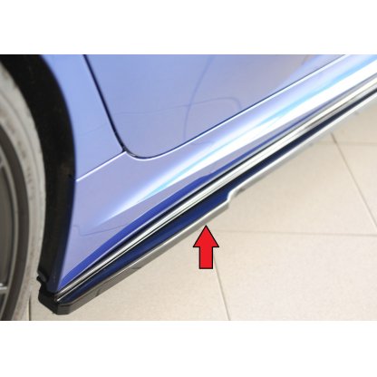 Rieger spoiler pod boční práh mont. strana pravá pro BMW řada 3 G20 sedan, 03/19-, plast ABS lakovaný do černé lesklé barvy