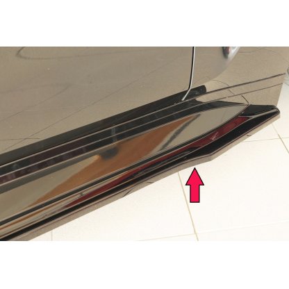 Rieger spoiler pod boční práh mont. strana pravá pro BMW Řada 4 G82 M4 CSL G34MKS kupé, 07/22-, plast ABS lakovaný do černé lesklé barvy
