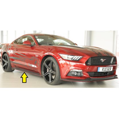 Rieger spoiler pod boční práh mont. strana pravá pro Ford Mustang 6 LAE kabriolet, kupé před faceliftem, r.v. 11/14-07/17, plast ABS bez povrchové úpravy