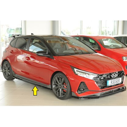 Rieger spoiler pod boční práh mont. strana pravá pro Hyundai i20 N-Performance BC3 5-dvéř. (hatchback), 04/21-, plast ABS lakovaný do černé lesklé barvy