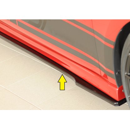 Rieger spoiler pod boční práh mont. strana pravá pro Seat Leon KL 5-dvéř., 04/20-, plast ABS lakovaný do černé lesklé barvy
