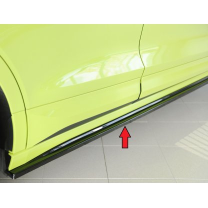Rieger spoiler pod boční práh mont. strana pravá pro Škoda Enyaq iV RS SUV (5AZ), 07/21-, plast ABS lakovaný do černé lesklé barvy
