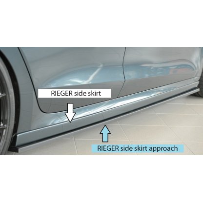 Rieger spoiler pod boční práh mont. strana pravá pro Škoda Octavia RS NX combi, r.v. 07/20-, plast ABS bez povrchové úpravy