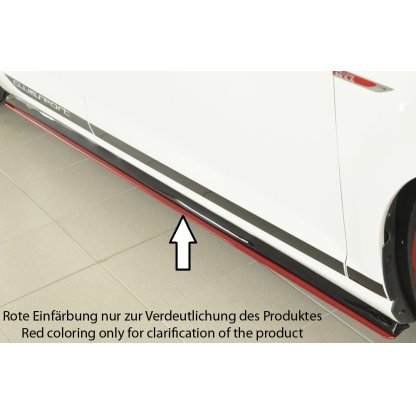 Rieger spoiler pod boční práh mont. strana pravá pro Volkswagen Golf 7 GTI Clubsport, R, R-Line 3-dvéř., 5-dvéř. po faceliftu, r.v. 02/16-, 02/17-, plast ABS bez povrchové úpravy