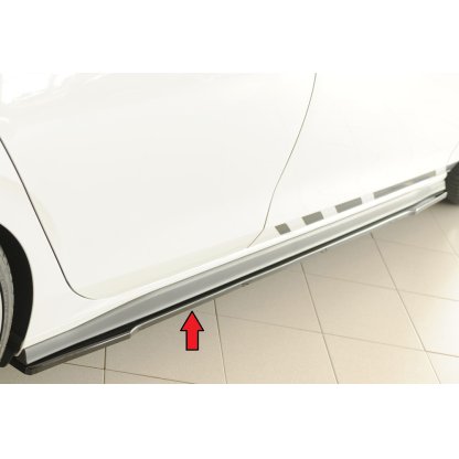 Rieger spoiler pod boční práh mont. strana pravá pro Volkswagen Golf 8 GTI Clubsport 5-dvéř., 10/20-, plast ABS lakovaný do černé lesklé barvy