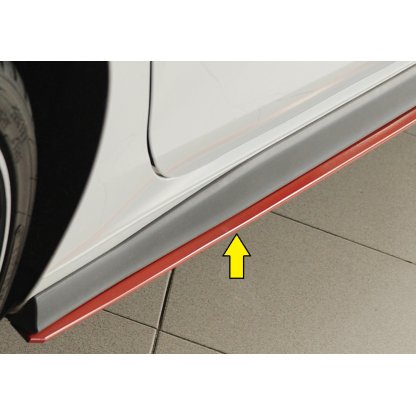Rieger spoiler pod boční práh mont. strana pravá pro Volkswagen Golf 8 GTI Clubsport 5-dvéř., r.v. 10/20-, plast ABS bez povrchové úpravy, pro orig. boční prahy