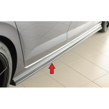 Rieger spoiler pod boční práh mont. strana pravá pro Volkswagen Polo AW 5-dvéř., r.v. 06/21-, plast ABS bez povrchové úpravy