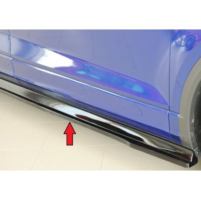 Rieger spoiler pod boční práh mont. strana pravá pro Volkswagen T-roc A1 5-dvéř., 01/22-, plast ABS lakovaný do černé lesklé barvy