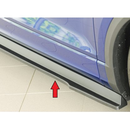 Rieger spoiler pod boční práh mont. strana pravá pro Volkswagen T-roc R A1 5-dvéř., r.v. 01/22-, plast ABS bez povrchové úpravy