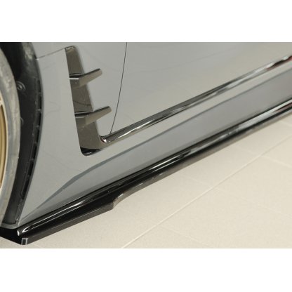 Rieger spoiler pod boční práh mont. strana pro BMW i4 G26 G4C gran coupe (5-dvéř.), 11/21-, plast ABS lakovaný do černé lesklé barvy, levá strana