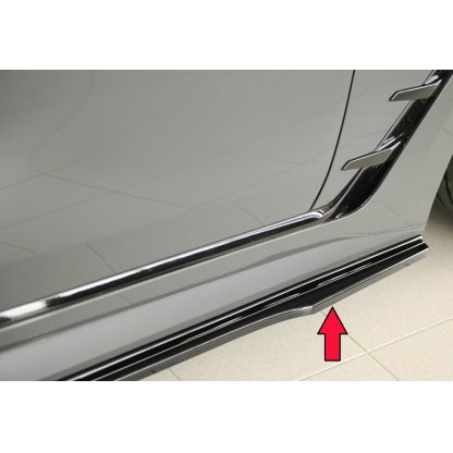 Rieger spoiler pod boční práh mont. strana pro BMW řada 4 G26 gran coupe (5-dvéř.), 07/20-, plast ABS lakovaný do černé lesklé barvy, pravá strana