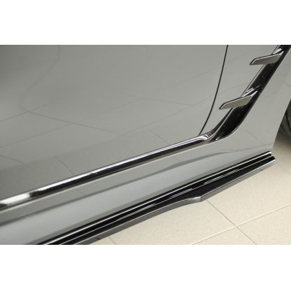 Rieger spoiler pod boční práh mont. strana pro BMW řada 4 G26 gran coupe (5-dvéř.), 07/20-, plast ABS lakovaný do černé lesklé barvy, pravá strana