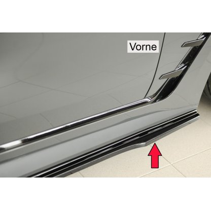 Rieger spoiler pod boční práh mont. strana pro BMW řada 4 G26 gran coupe (5-dvéř.), 07/20-, plast ABS lakovaný do černé lesklé barvy, pravá strana