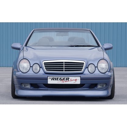 Rieger spoiler pod přední nárazník (Elegance) pro Mercedes CLK W208 kabriolet, kupé, plast ABS bez povrchové úpravy