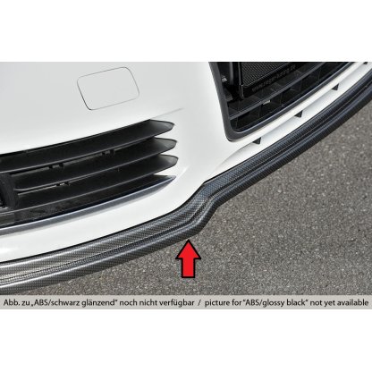 Rieger spoiler pod přední nárazník (GBL-55330) pro Audi A6 4F avant, r.v. 10/08-08/11, plast ABS lakovaný do černé lesklé barvy