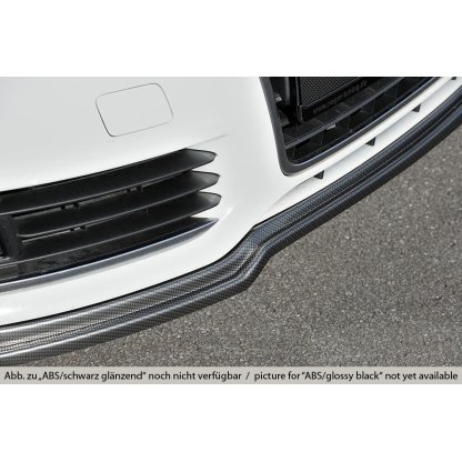 Rieger spoiler pod přední nárazník (GBL-55330) pro Audi A6 4F avant, r.v. 10/08-08/11, plast ABS lakovaný do černé lesklé barvy