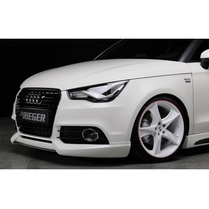 Rieger spoiler pod přední nárazník pro Audi A1 8X 3-dvéř., 5-dvéř. (sportback) před faceliftem, r.v. 08/10-12/14, plast ABS bez povrchové úpravy