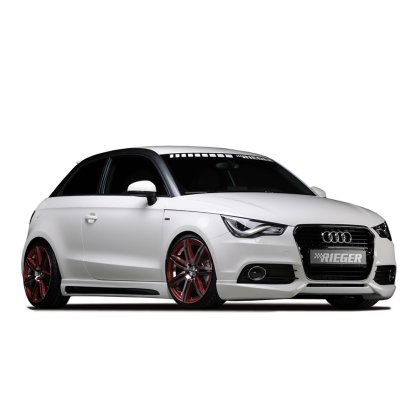 Rieger spoiler pod přední nárazník pro Audi A1 8X 3-dvéř., 5-dvéř. (sportback) před faceliftem, r.v. 08/10-12/14, plast ABS bez povrchové úpravy