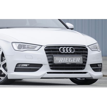Rieger spoiler pod přední nárazník pro Audi A3 8V 3-dvéř. (hatchback 8V1), 5-dvéř. (sportback 8VA) před faceliftem, r.v. 07/12-08/16, plast ABS bez povrchové úpravy