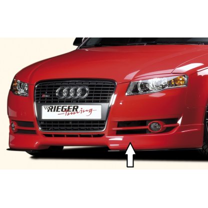 Rieger spoiler pod přední nárazník pro Audi A4 8E, 8H avant, kabriolet, sedan po faceliftu, r.v. 01/06-, 11/04-, plast ABS bez povrchové úpravy