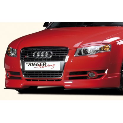 Rieger spoiler pod přední nárazník pro Audi A4 8E, 8H avant, kabriolet, sedan po faceliftu, r.v. 01/06-, 11/04-, plast ABS bez povrchové úpravy