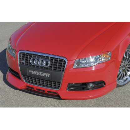 Rieger spoiler pod přední nárazník pro Audi A4 8E avant, sedan po faceliftu, r.v. 11/04-, plast ABS bez povrchové úpravy, s žebrováním