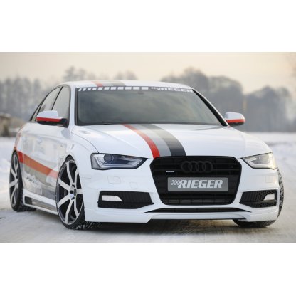 Rieger spoiler pod přední nárazník pro Audi A4 B8, B81 avant, sedan po faceliftu, r.v. 01/12-, plast ABS bez povrchové úpravy