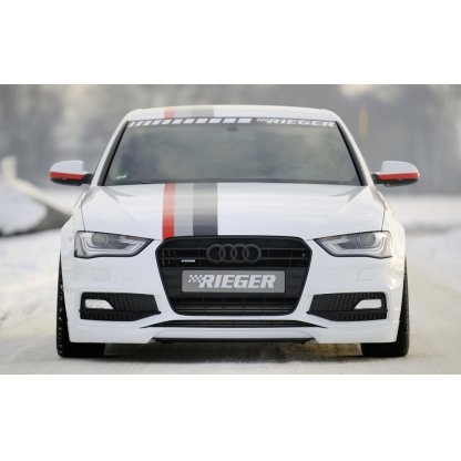 Rieger spoiler pod přední nárazník pro Audi A4 B8, B81 avant, sedan po faceliftu, r.v. 01/12-, plast ABS bez povrchové úpravy