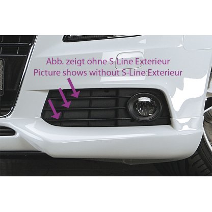 Rieger spoiler pod přední nárazník pro Audi A4 B8, B81 avant, sedan před faceliftem, r.v. 11/07-12/11, plast ABS bez povrchové úpravy, mimo S-Line