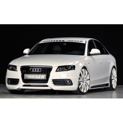 Rieger spoiler pod přední nárazník pro Audi A4 S4 B8, B81 avant, sedan před faceliftem, r.v. 11/08-12/11, plast ABS bez povrchové úpravy