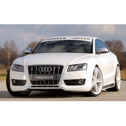 Rieger spoiler pod přední nárazník pro Audi A5 B8, B81 kabriolet, kupé, Sportback před faceliftem, r.v. 06/07-07/11, plast ABS bez povrchové úpravy, mimo S-Line